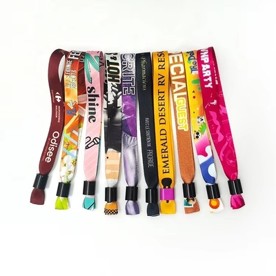 kaufen Woven Plain RFID Festival Armbänder für Firmen Eintrittskarte Veranstaltung online manufacture