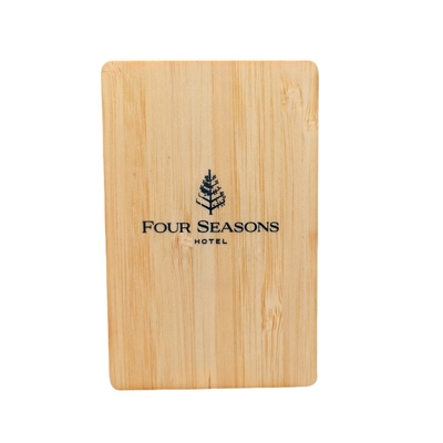 NTAG215 Holz RFID Hotelkarte Hotelzimmer Zugangskarte 85,5 mm X 54 mm