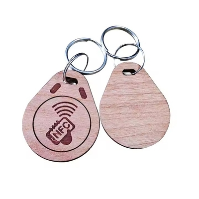 Personalisierte Smart RFID-Zugriffssteuerung Schlüsseltags Holz/Plassig/Epoxy NFC-Schlüsseltags