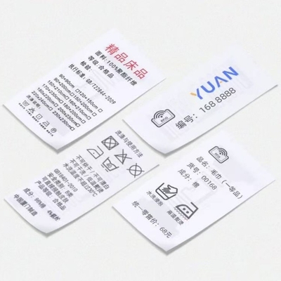 RFID Waschpflege-Tag UHF U8/U9 Chip Nylon Stoff wasserdicht Textil Waschlabel RFID Pflege-Tag für Bekleidung Kleidung Management
